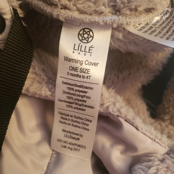 Lille Baby Warming Cover Gray fleece lined - Picture 4 of 5